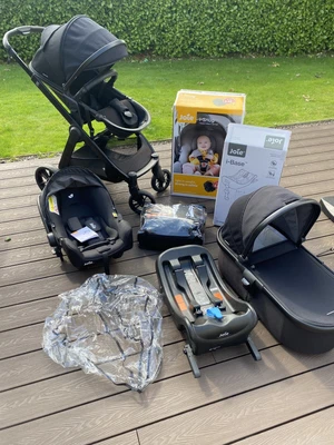 £180 • Buy Bababing Raffi Pushchair Carrycot Birth 3 In 1 Travel System I-snug Base