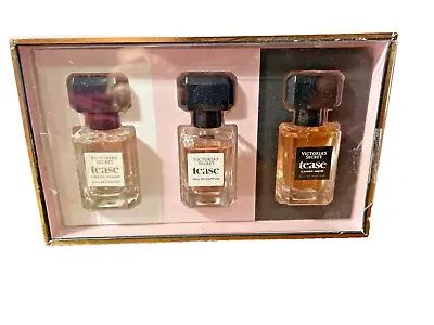 Victoria's Secret Mini Fragrance Trio Gift Set TEASE Parfum Candy & Cloud .25 Ea • $45