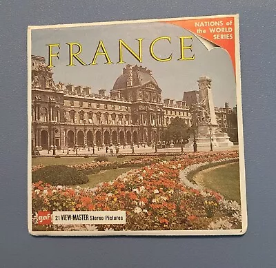 Gaf Color B172 France Nations Of The World Travel View-master 3 Reels Packet • $19