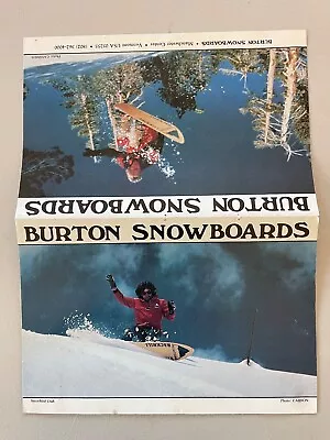 Vintage 1981 Burton Snowboard Catalog • $105.47