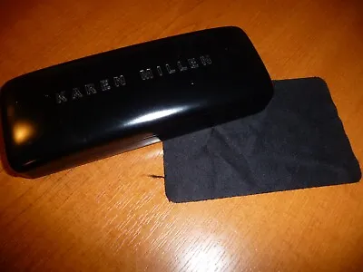 Karen Millen Brand Stylish Black Hard Glasses Or Sunglasses Case - Lovely • £1.25