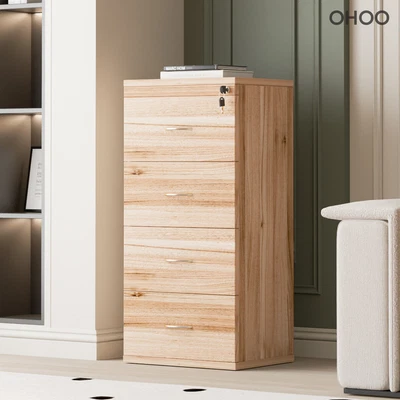 Filing Cabinet 4 Drawer Filing Cabinets Office Furniture File Storage Units OHOO • $371.99