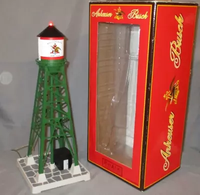 MTH 30-90210 Anheuser Busch #193 Industrial Water Tower W/Beacon Wks/ Lionel 06 • $80