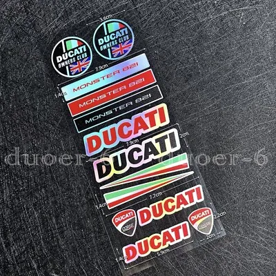 Motorcycle Emblem Decals For Ducati MONSTER Reflective Bike Racing Badge Sticker • $11.90