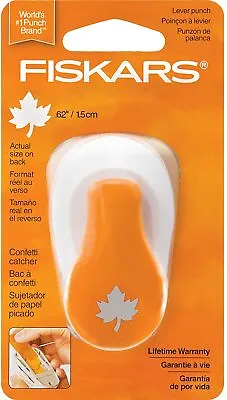 Fiskars Small Lever Punch Maple Leaf Crafts Scrapbooking 124890 • $9.93