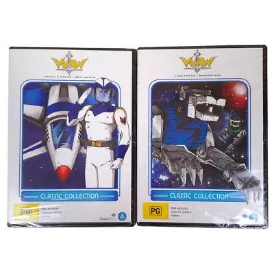 Voltron Classic Collection 2 Pack Vehicle & Lion Force Region 4 DVD 4 Discs New • $9.71