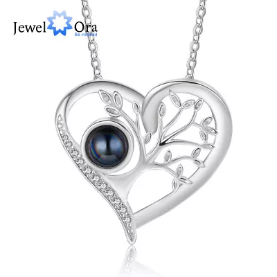 Personalize Tree Of Life Projection Photo Pic Necklace For Women Mother Day Gift • $19.72