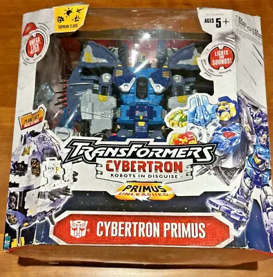 Transformers CYBERTRON PRIMUS Unleashed Supreme Omega Planet Keys Brand New 2005 • $275