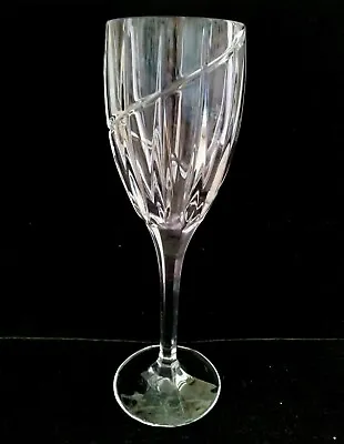 One Mikasa Uptown Pattern Crystal Wine Glass 8-1/8 H • $24.99