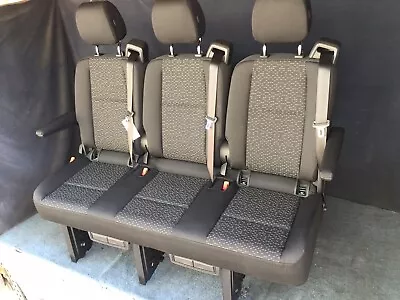 2020 2019 Sprinter Van Bench Seat 3 Person Recliner In Black Cloth • $2850