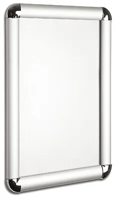 A4 A3 A2 A1 Silver Rounded Corner Snap Frame Retail Poster Display / Frame • £6.20