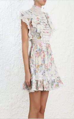 Zimmermann Bowie Frill Mini Dress Size 2 • $250