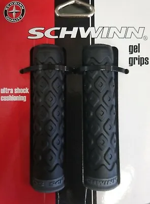 NEW Schwinn Gel Comfort Grips Bike Bicycle Handlebar Black Shock Absorbing • $7.99