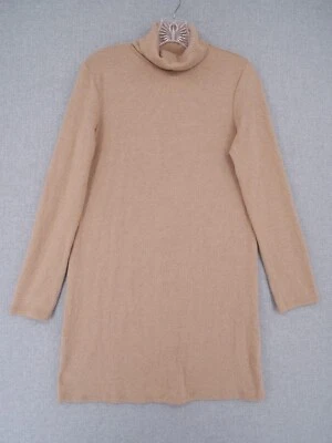 $22.99 • Buy Zara Dress Womens Size S Small Brown Turtleneck Sweater Long Sleeve