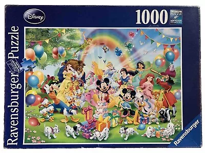 *Ravensburger  Disney Mickey’s Birthday ^COMPLETE^ Jigsaw Puzzle 1000 Pieces • $47