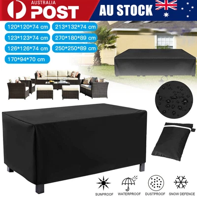 $13.90 • Buy Waterproof Outdoor Furniture Cover Yard UV Garden Table Sofa Chair Protector AU