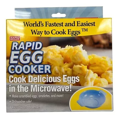Rapid Brands Rapid Egg Cooker Blue New BPA Free Dishwasher Safe Fastscrambed • $9.99