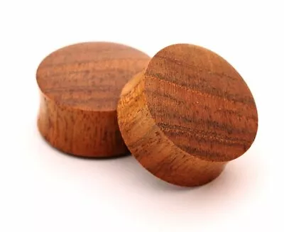 Pair Of Teak Wood Plugs Organic Gauges  • $14.49