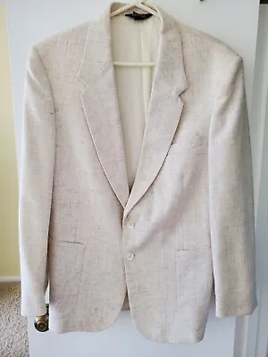 Men's EJoven Suit Jacket / Blazer - Cream / Off-White - Size Large • $39.99