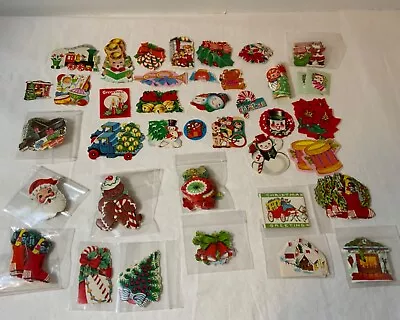 $24.99 • Buy VTG Christmas Gummed Seals Lot (140+) Gingerbread Man Piano Angels Stockings