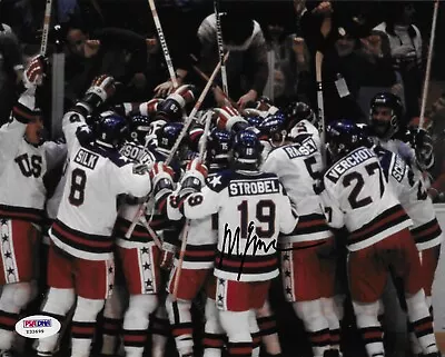 Mike Eruzione Signed 8X10 Photo Autographed PSA/DNA COA Team USA Miracle Y99 • $39.99