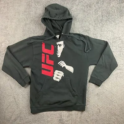 UFC Hoodie Men's Medium Bruce Lee Collaboration MMA Karate Tapout Distressed • $34.99