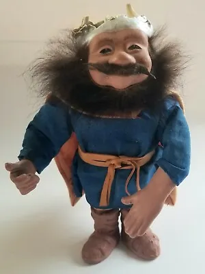 Vintage Danish Doll Viking Man Monster Beskyttet With Label 8.5  Rare • $39.50