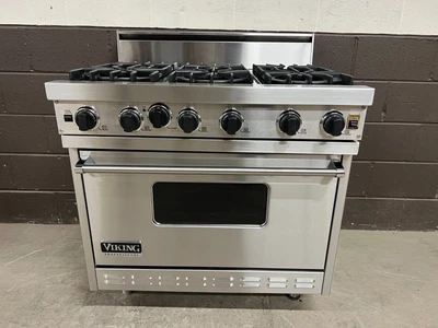 $3799.99 • Buy VIKING VGRC365-6BDSS - 36  PRO All Gas Range Oven 6 Burners Stainless