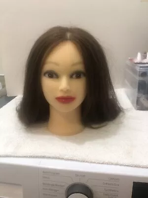 100% Human Hair Training Head Salon Hairdressing Practice Styling Mannequin Doll • $35