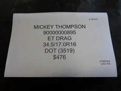 Mickey Thompson Et Drag 34.5 17 16 Drag Racing Slick Tire 90000000895 Bq3 • $420.25