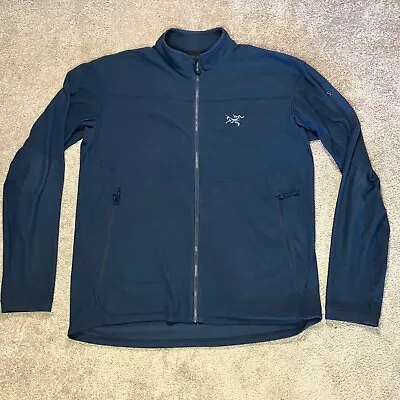 Arcteryx Mens Delta LT Blue Waffle Full Zip Jacket Size XL Polartec Gorpcore • $89.94