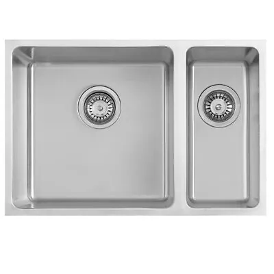 £59.97 • Buy Kitchen Sink Stainless Steel Square Single Bowl & 1.5 Bowl Drainer Reversible