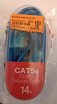 RCA CAT5e 100MHz NETWORK CABLE 14 FT-CONNECTS AN INTERNET-ENABLED DEVICE • $5