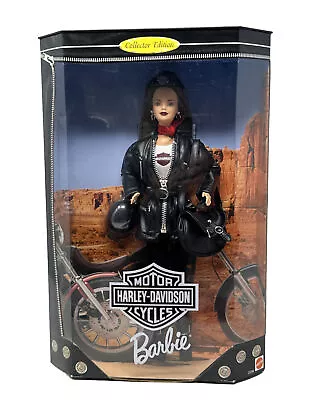 Barbie Harley Davidson Burnette Doll Collector’s 1998 Edition Mattel New/Vtg • $76.94