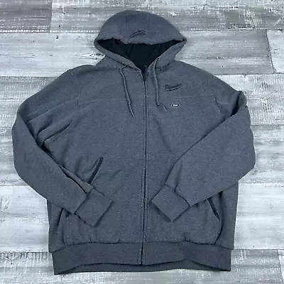 Milwaukee M12 Hoodie Mens XL Gray Heated Gear Full Zip No Battery No Charger * • $39.95