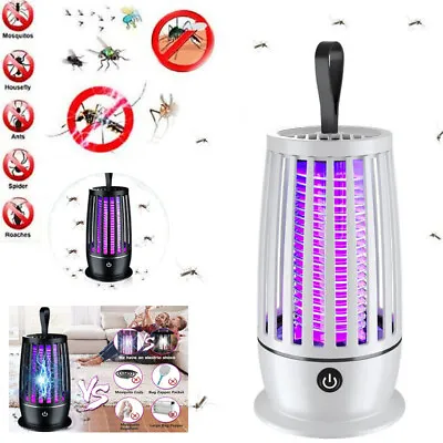£8.59 • Buy Mosquito Killer Lamp Electric Rechargeable Zapper Bug Fly Insect Trap UV Light