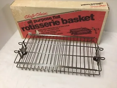 Vintage Chef’s Choice Rotisserie Basket Flat All Purpose 14x7x2 • $34.99