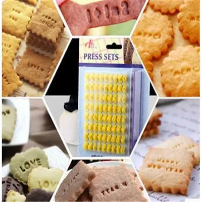£3.35 • Buy Mini Alphabet Number Letter Cookie Biscuit Stamp Cutter Embosser Cake Mould T