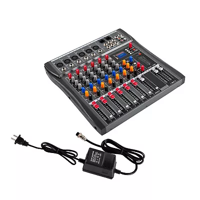 Professional Digital 6Channel Bluetooth Live Studio Audio Mixer Power Mixing USB • $87