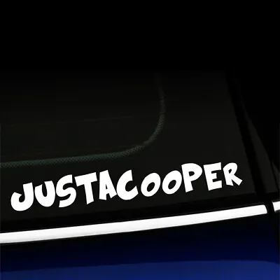 JustaCooper - Decal For MINI Cooper - You Choose The Color! • $10.99