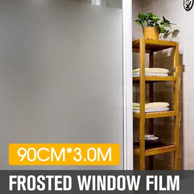 90cm*3m Sand Blast Clear Privacy Frosted Frosting Window Glass Film Removable • $16.79