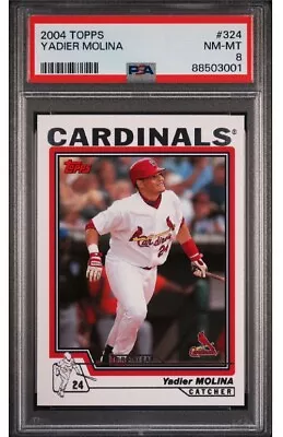 2004 Topps Yadier Molina Rookie Card PSA 8 Future HOFer Cardinals • $39.99