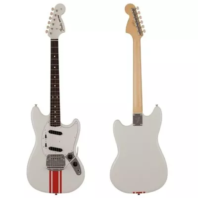 Fender 2023 Collection MIJ Traditional 60s Mustang Olympic White Red Stripe • $1128.99