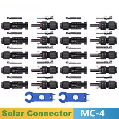 10 Pairs Solar Panel Connectors Of IP67 Solar Cable Connectors For PV Installs • £8.39