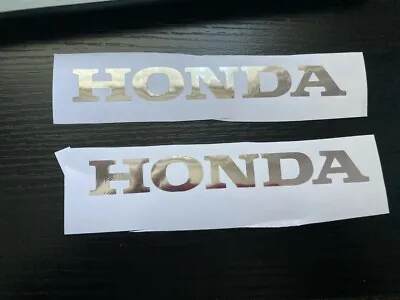 Honda Tank Fairing Sticker Chrome X 2 Silver • £2.99