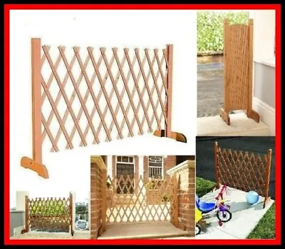 Freestanding Stairway Pet Barrier Tall Dog Gate Expanding Fence Outdoor Indoor • £24.99