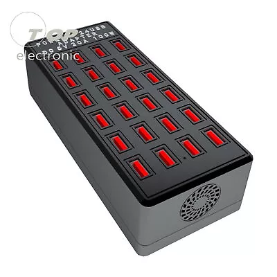 100W 24 Port USB Charging Station Hub Fast Charger Power Adapter For PC Computer • $29.19