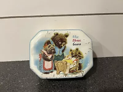 Vintage 1940’s The Three Bears Litho Tin Box England The Metal Box Company • $20