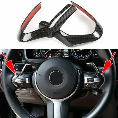 Car Accessories Carbon Fiber Steering Wheel Trim Cover For BMW F80 F82 M3 M4 • $29.99