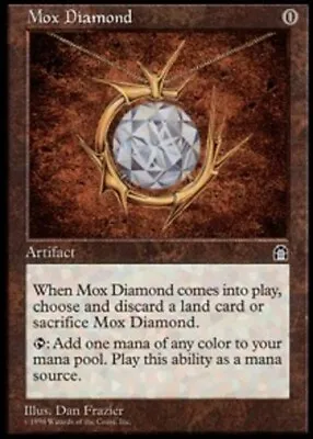 1x Mox Diamond Light Play English Stronghold MTG Magic • $630.98